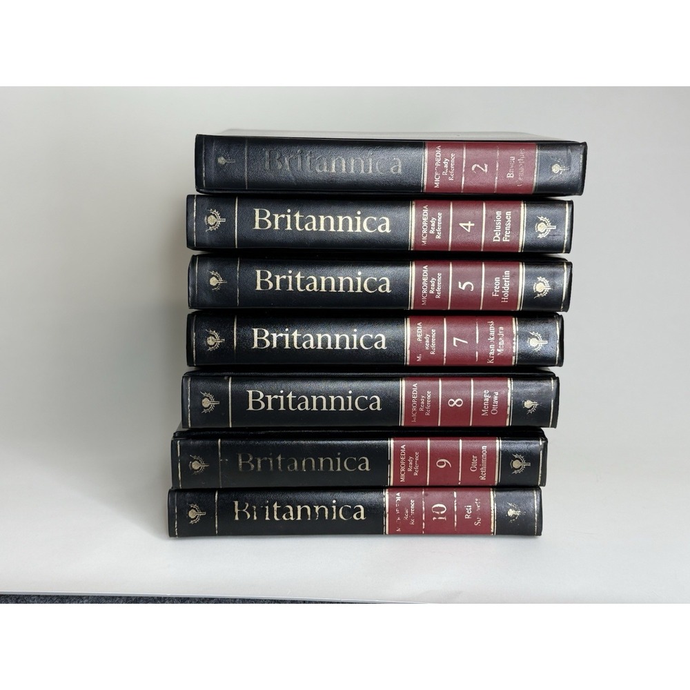 Encyclopaedia Britannica Macropaedia 1985, 15th Ed, Vol 2, 4, 5, 7,8,9, 10 & 18